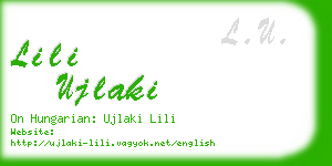 lili ujlaki business card